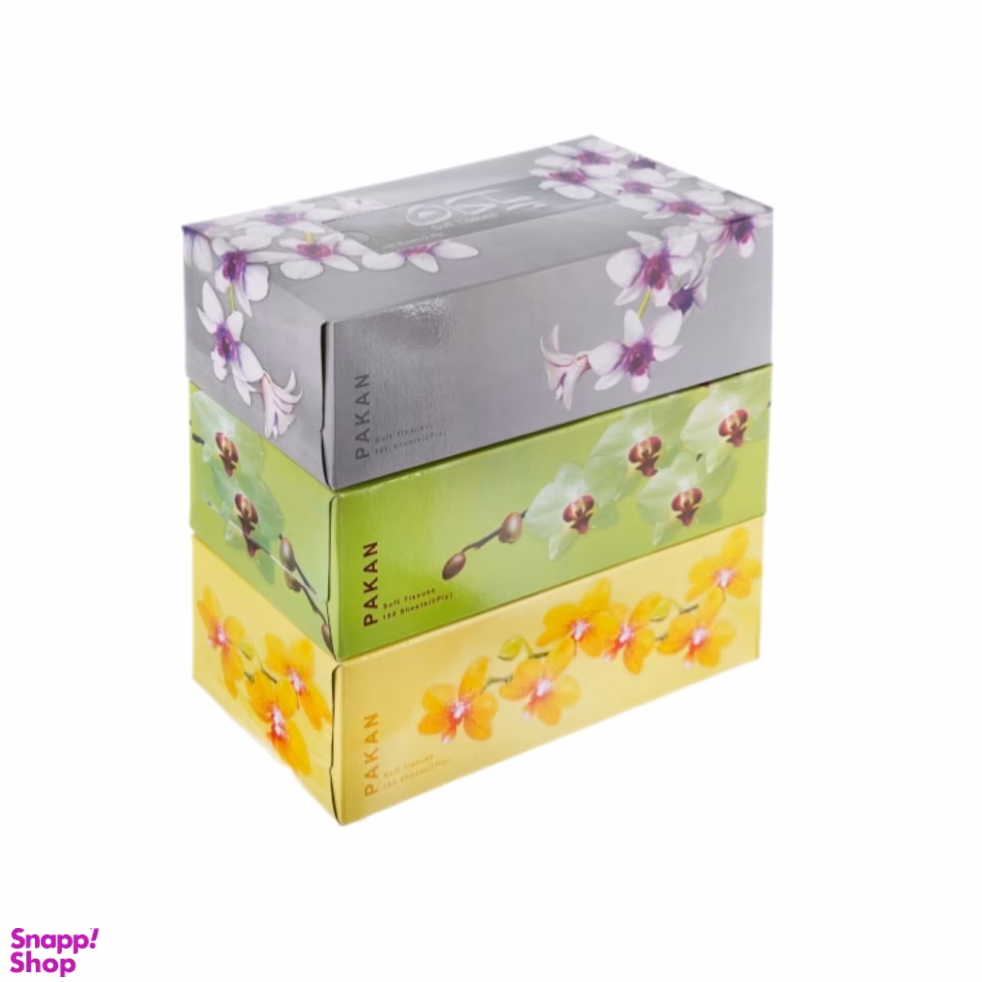 دستمال کاغذی 150 برگ پاکان بسته 3 عددی