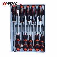 ست پیچ گوشتی ضربه خور 10 عددی فورس مدل 2108