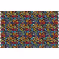 رومیزی مخمل طرح سنتی سایز 140 در 220 مدل T8-79 شرکت رنس