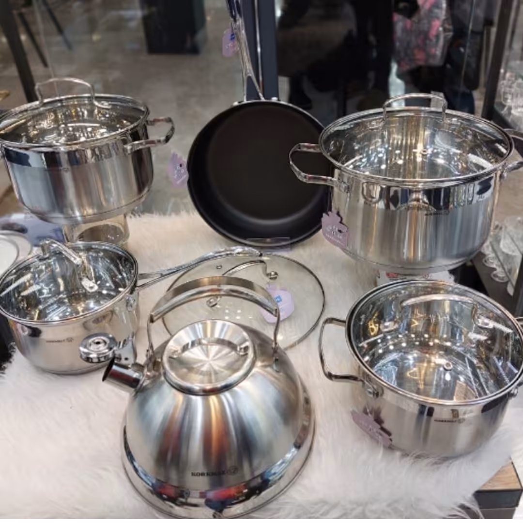 سرویس استیل12 پارچه  کرکماز ترکیه  بسیاز زیبا و دلبر