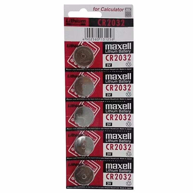 خرید باتری سکه ای CR2032 مکسل بسته 5 عددی