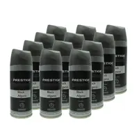اسپری خوشبو کننده بدن مردانه پرستیژ مدل Black afgano حجم 150 میلی لیتر مجموعه 12 عددی