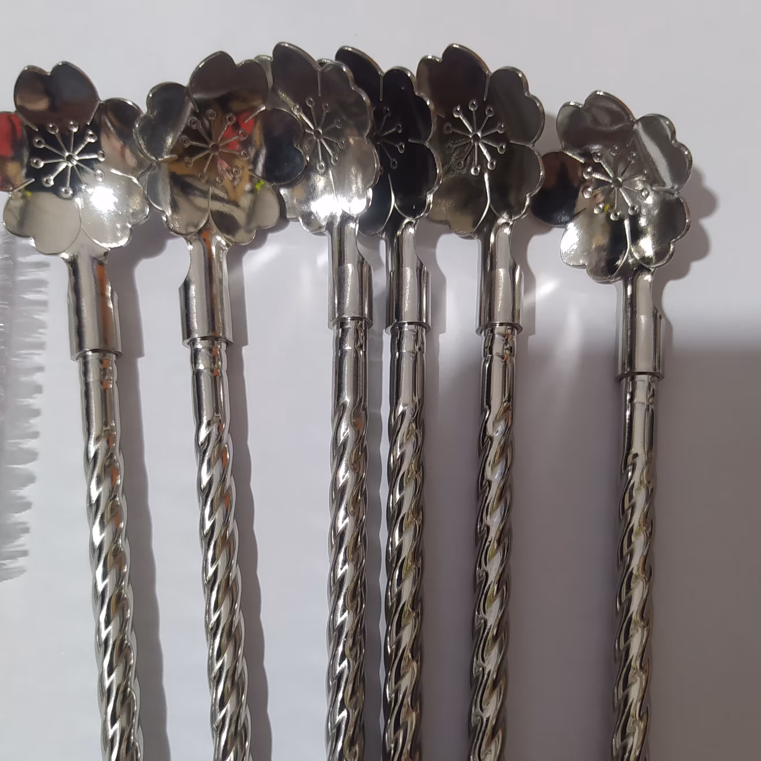 نی شربتی قاشق دار استیل