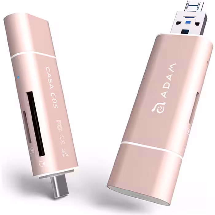 کارت خوان USB-C آدام المنتس ADAM ELEMENTS مدل CASA C05 رزگلد - Hiapple.ir