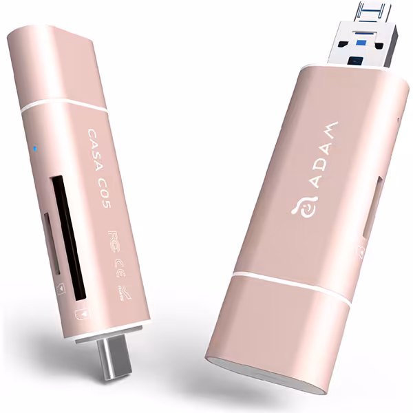 کارت خوان USB-C آدام المنتس ADAM ELEMENTS مدل CASA C05 رزگلد - Hiapple.ir