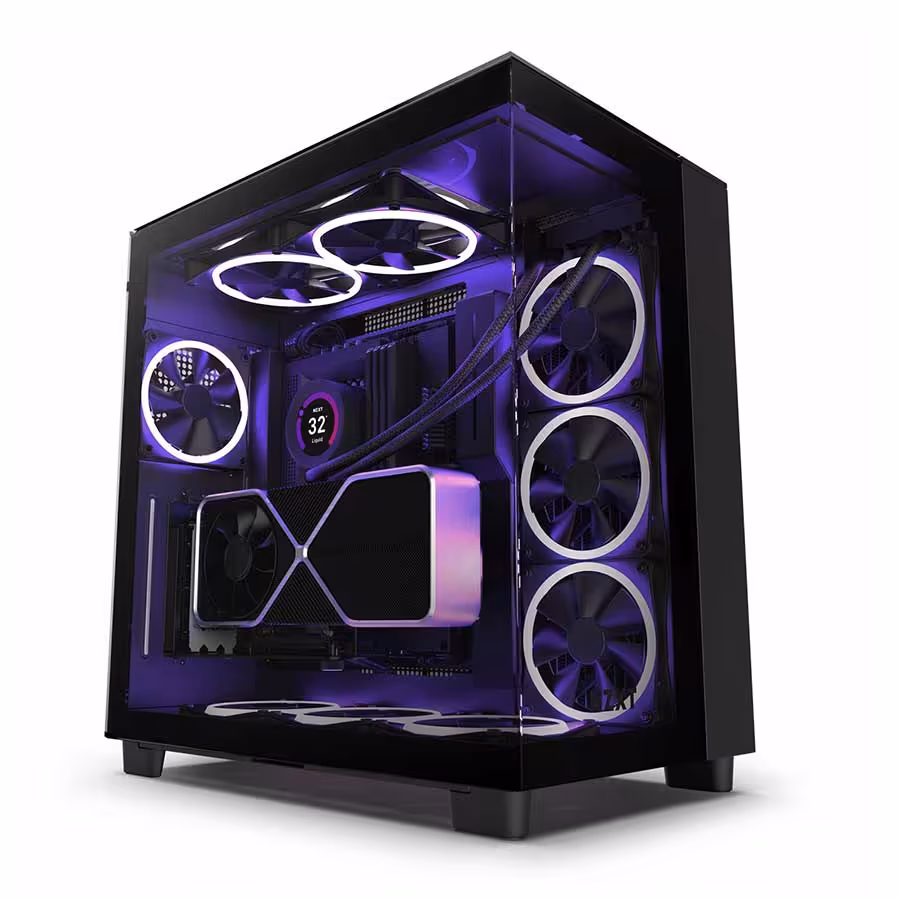 قیمت و خرید کیس کامپیوتر ان زی ایکس تی مدل H9 Elite Matte Black | یاس ارتباط