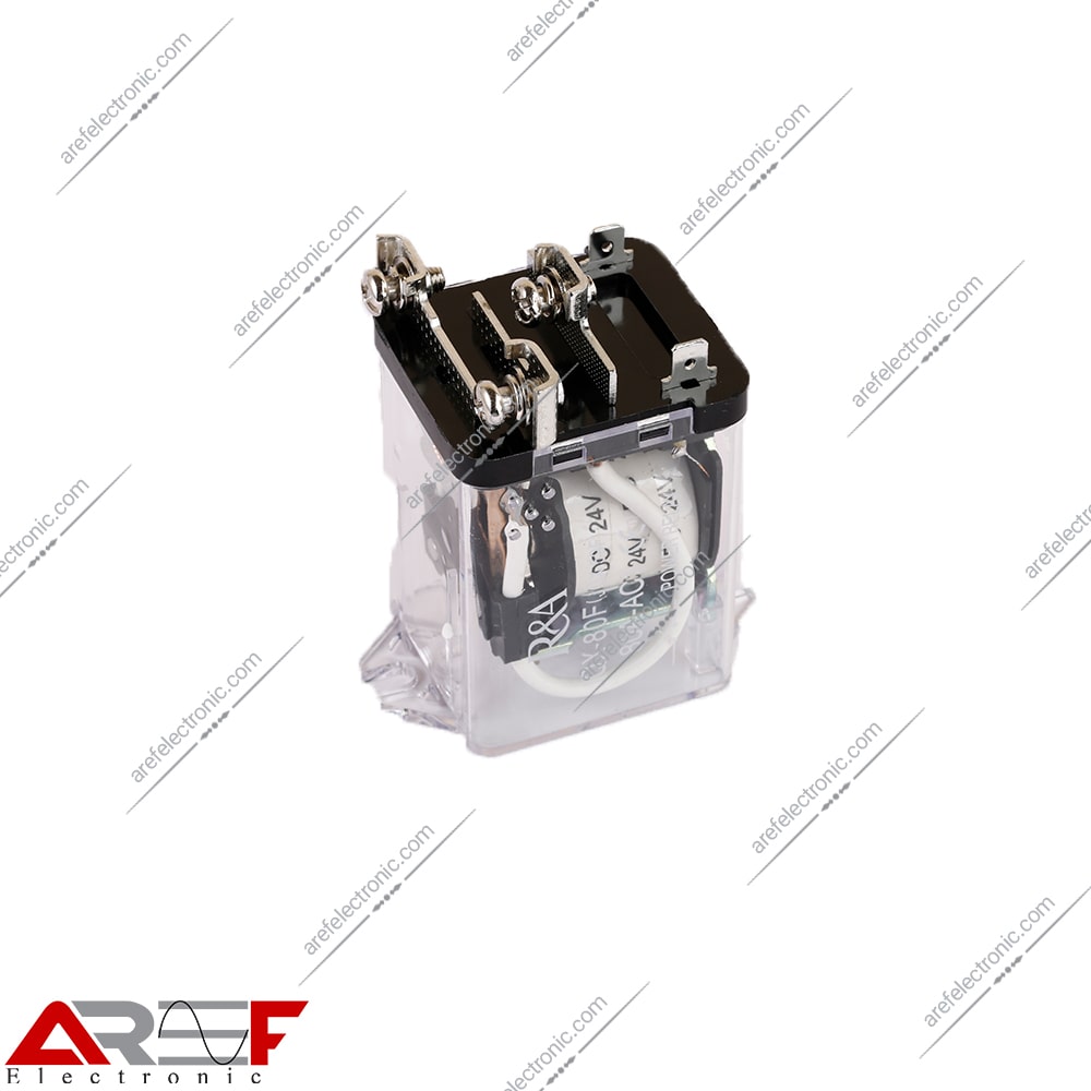 رله پاوری JQX-80F(JQX-59F) دارای 24 ولت 1 کنتاکت 80 آمپر - فروشگاه عارف الکترونیک
