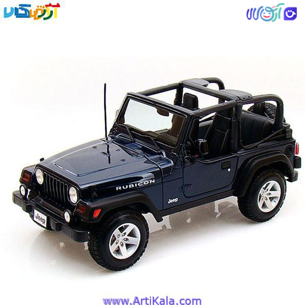 ماکت ماشین جیپ رابیکون مدل Jeep Wrangler Rubicon 1:18