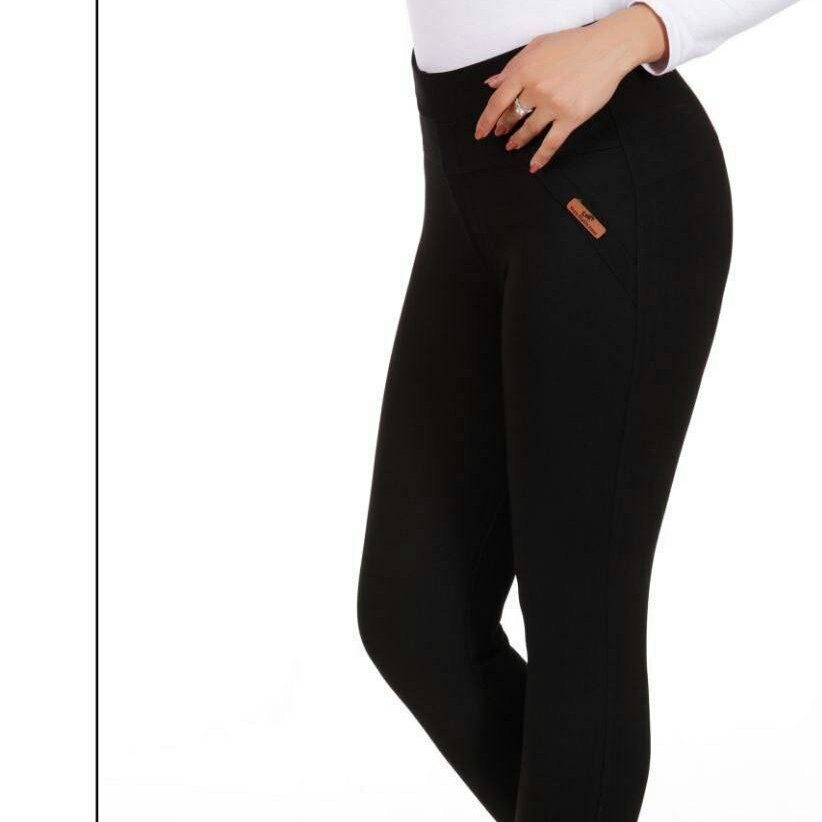 شلوار دم پا راسته زنانه جنس سورن مناسب سایز بزرگ تک رنگ مشکی