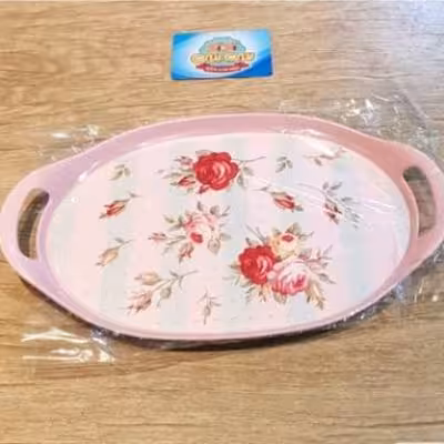 سینی فانتزی طرح گلدار