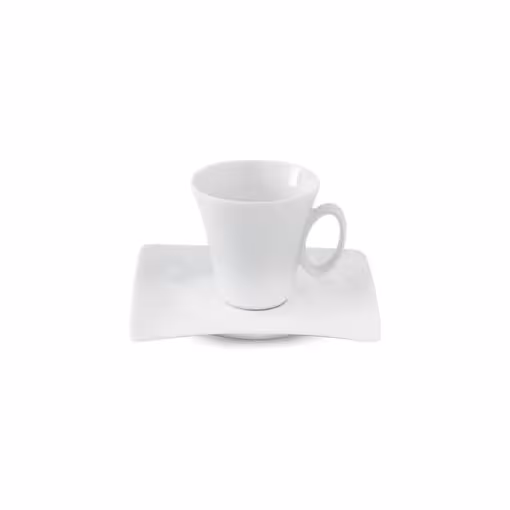 سرویس چای خوری چینی زرین سفید وینچی 6 نفره 12 پارچه