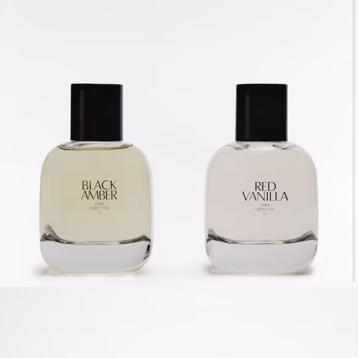 ادکلن برند زارا وانیل قرمز و امبر سیاه ZARA RED VANILLA EDT 90 MLو ZARA BLACK AM
