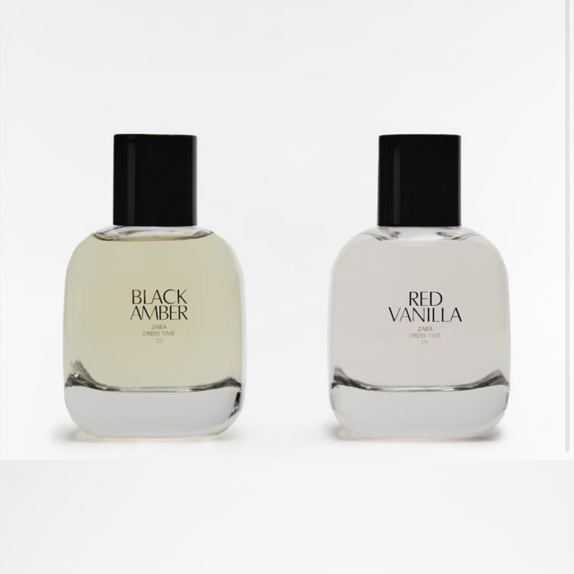 ادکلن برند زارا وانیل قرمز و امبر سیاه ZARA RED VANILLA EDT 90 MLو ZARA BLACK AM