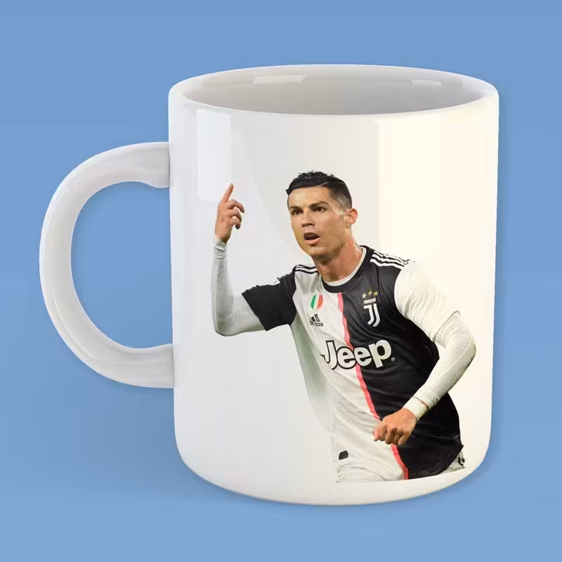ماگ سرامیکی با طرح کریستیانو رونالدو با کیفیت چاپ بالا کد 3 - چاپ سابلیمیشن