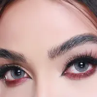 لنز چشم بیوتی سالیانه رنگ خاکستری دوردار 