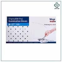 دستکش وینیل بلو سیل blue sail تعداد 100 عددی سایز لارج