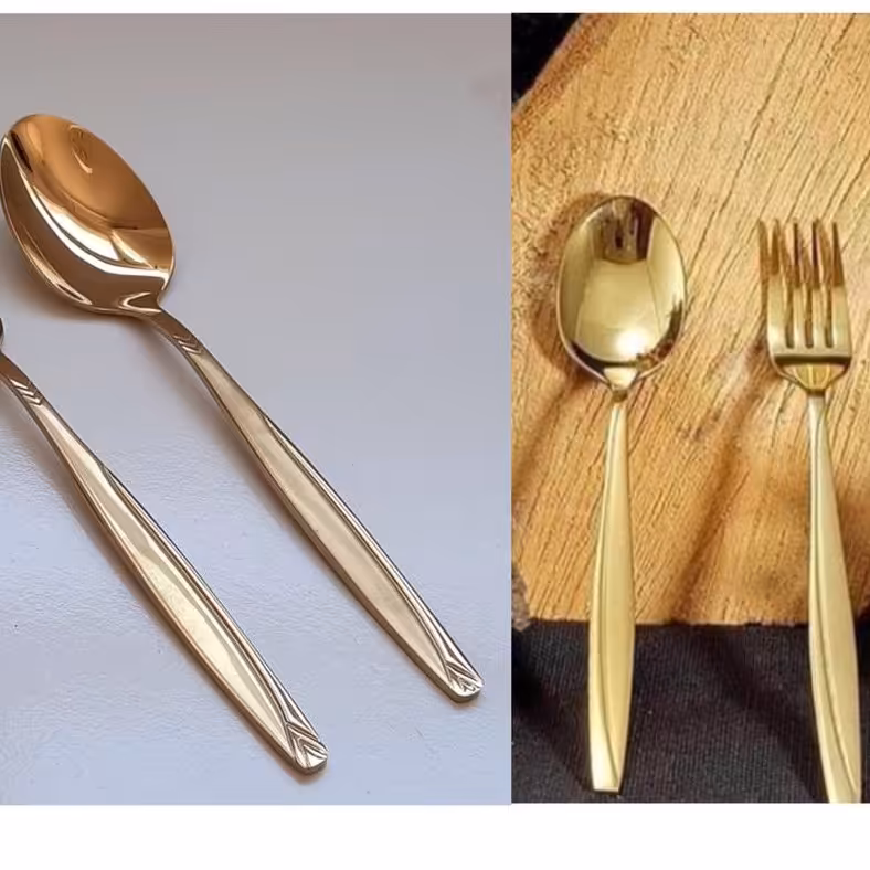 قاشق چنگال 12 پارچه یونیک طلایی