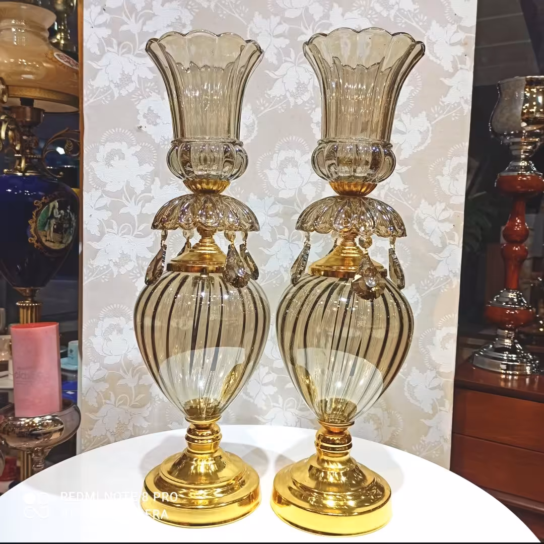 شمعدانی شمعدانی طلایی لاله شمعدانی شمعدانی رومیزی 