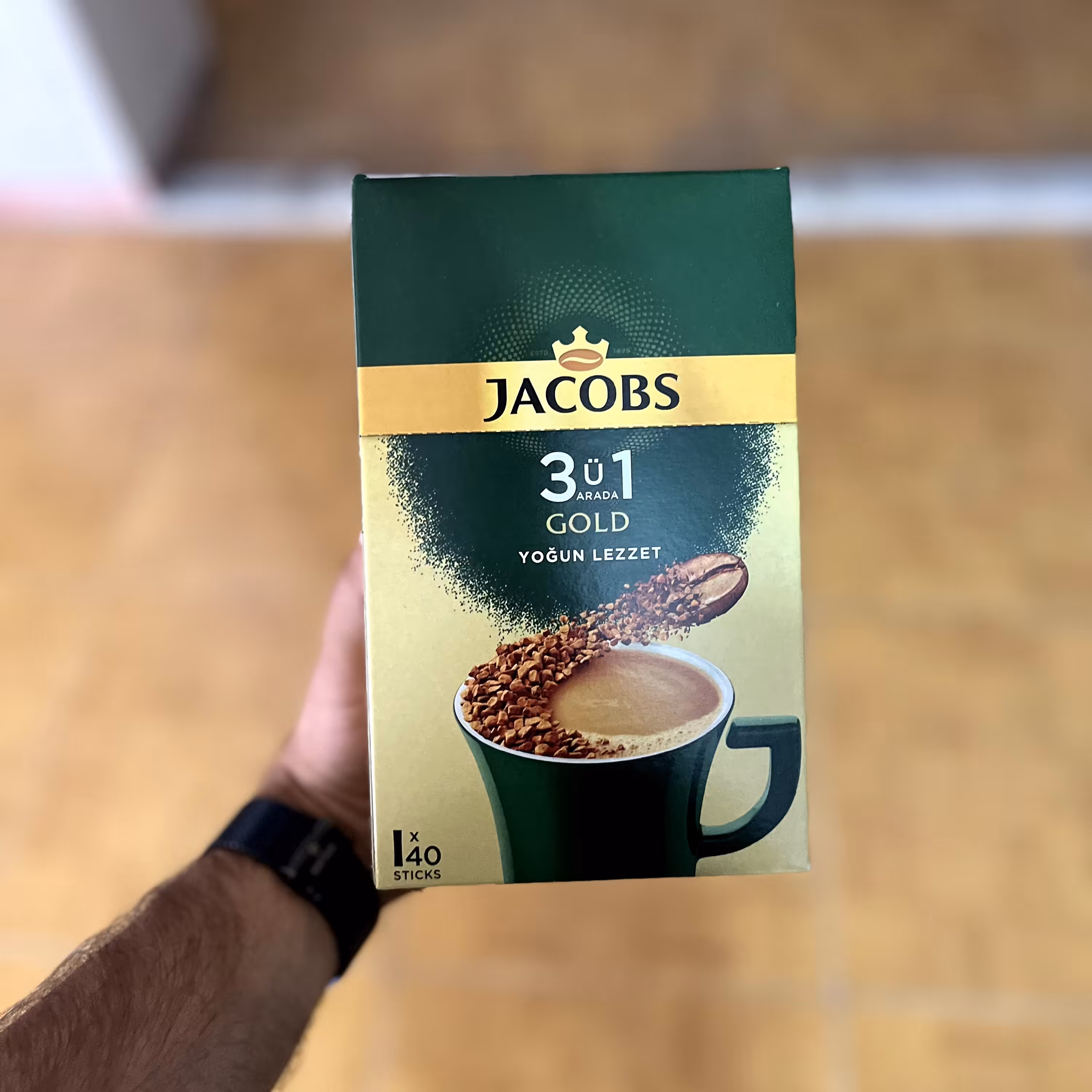 پودر قهوه فوری 3 در 1 جاکوبز گلد بسته 40 عددی