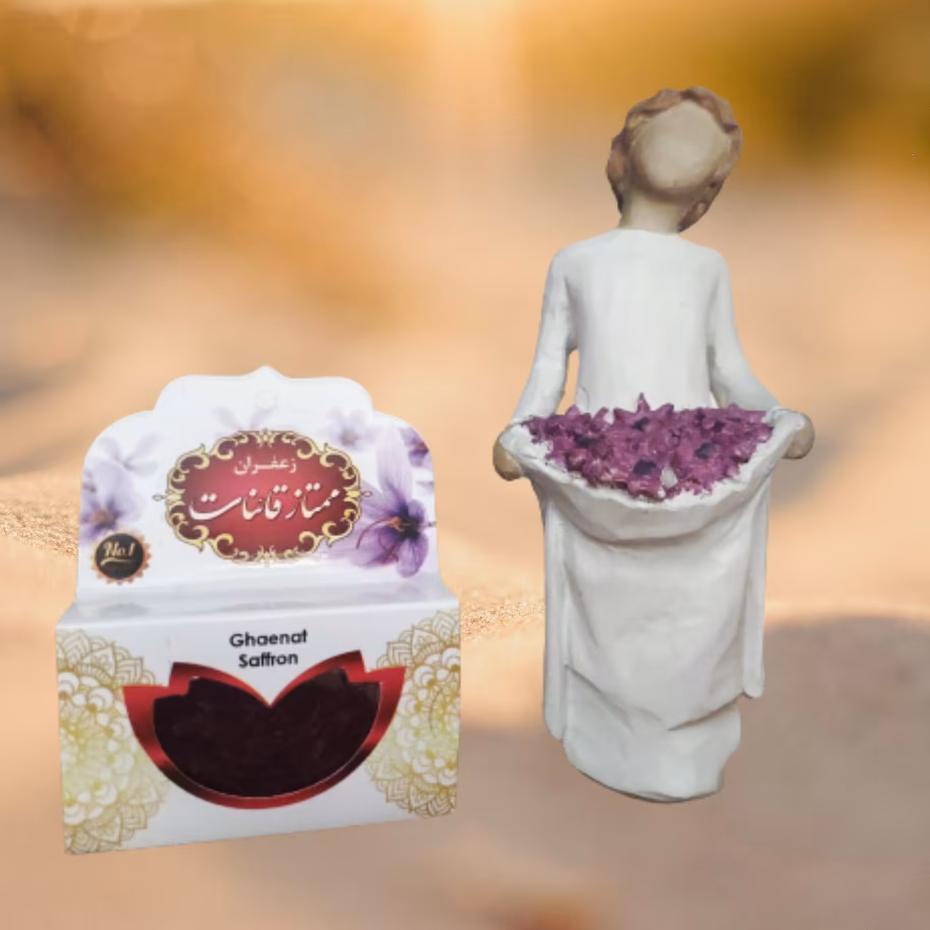 زعفران سرگل درجه یک با ظرف طلقی(یک گرمی)