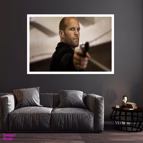 تابلو بکلیت طرح مشاهیر سینمای جهان جیسون استاتهام مدل قاب شاسی W-s10058