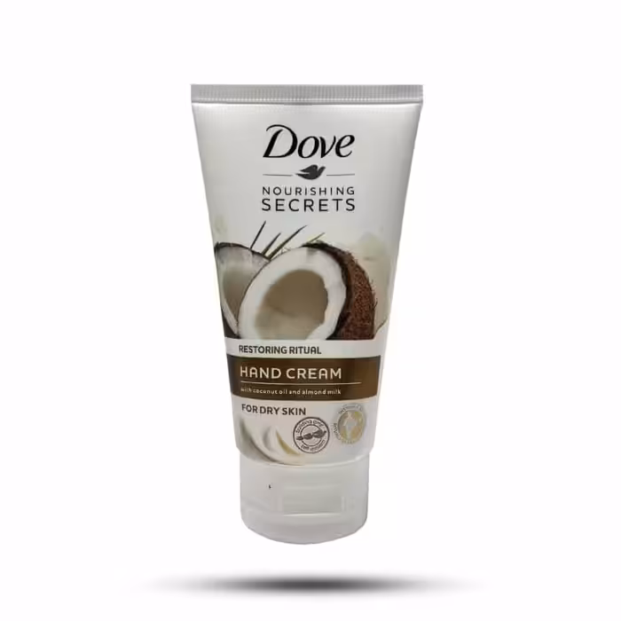 کرم مرطوب کننده دست داو Dove حاوی روغن نارگیل و شیر بادام مناسب پوست خشک 75 میل