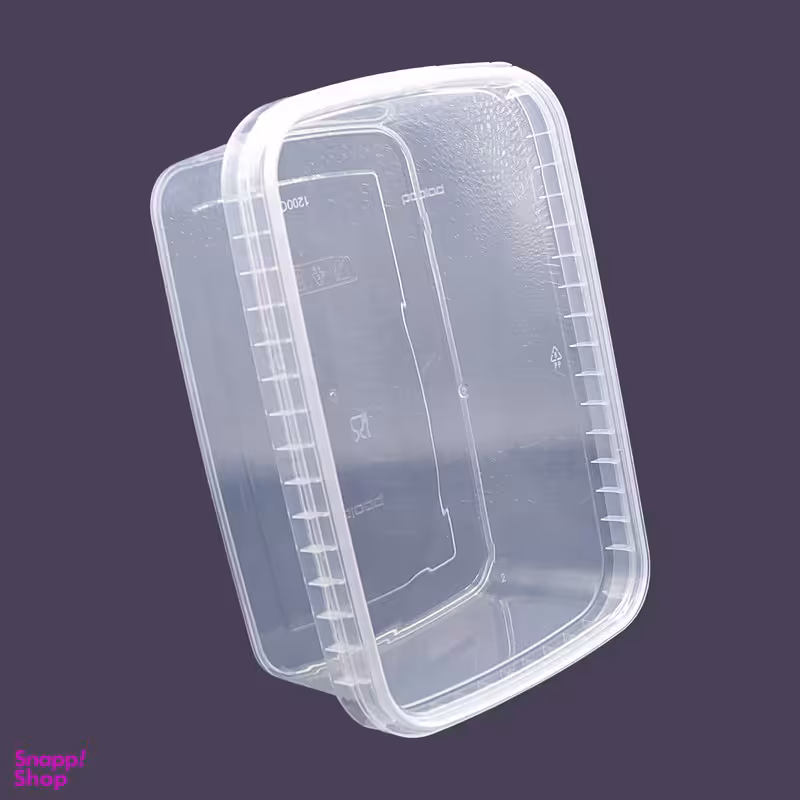 ظرف نگهدارنده مدل فریزری طرح مستطیل کد 1200cc بسته 12 عددی