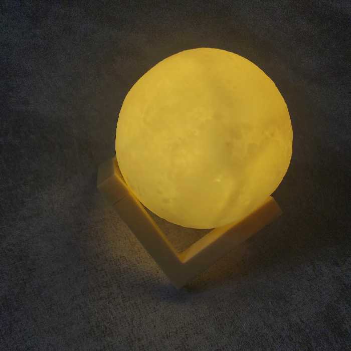 چراغ خواب کره ماه آفتابی قطر 8 سانت 