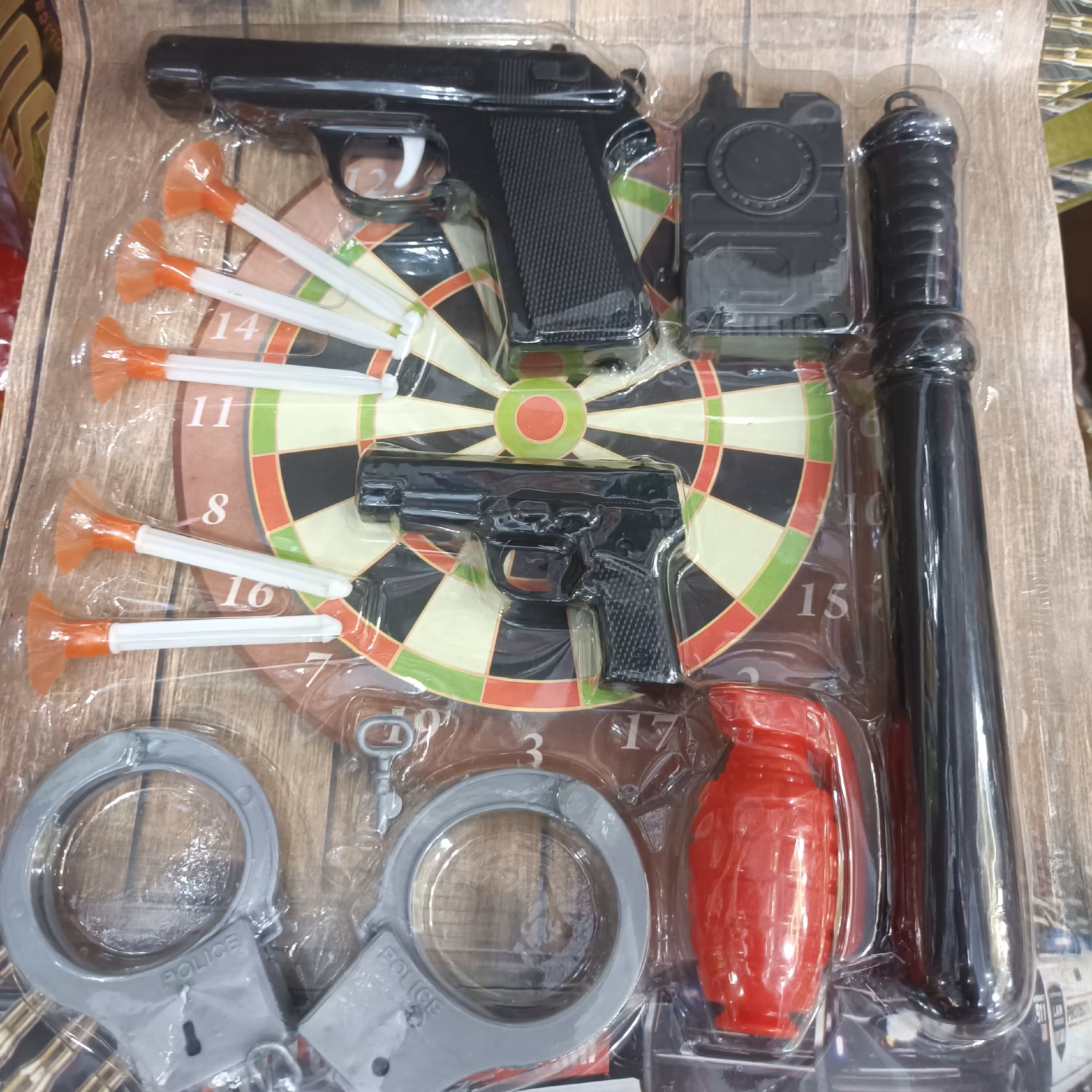 تفنگ اسباب بازی ورقه ای پسرانه 