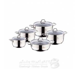 سرویس 10 پارچه استیل سوفرام درب فلزی مدل سافت - SOFT