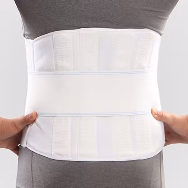 کمربند طبی چهارفنره سخت پاکسمن پاک سمن با آتل های پلی آمید کد 019