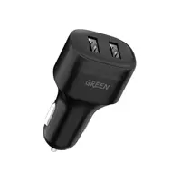 شارژر فندکی گرین لاین مدل 12W به همراه کابل Lightning