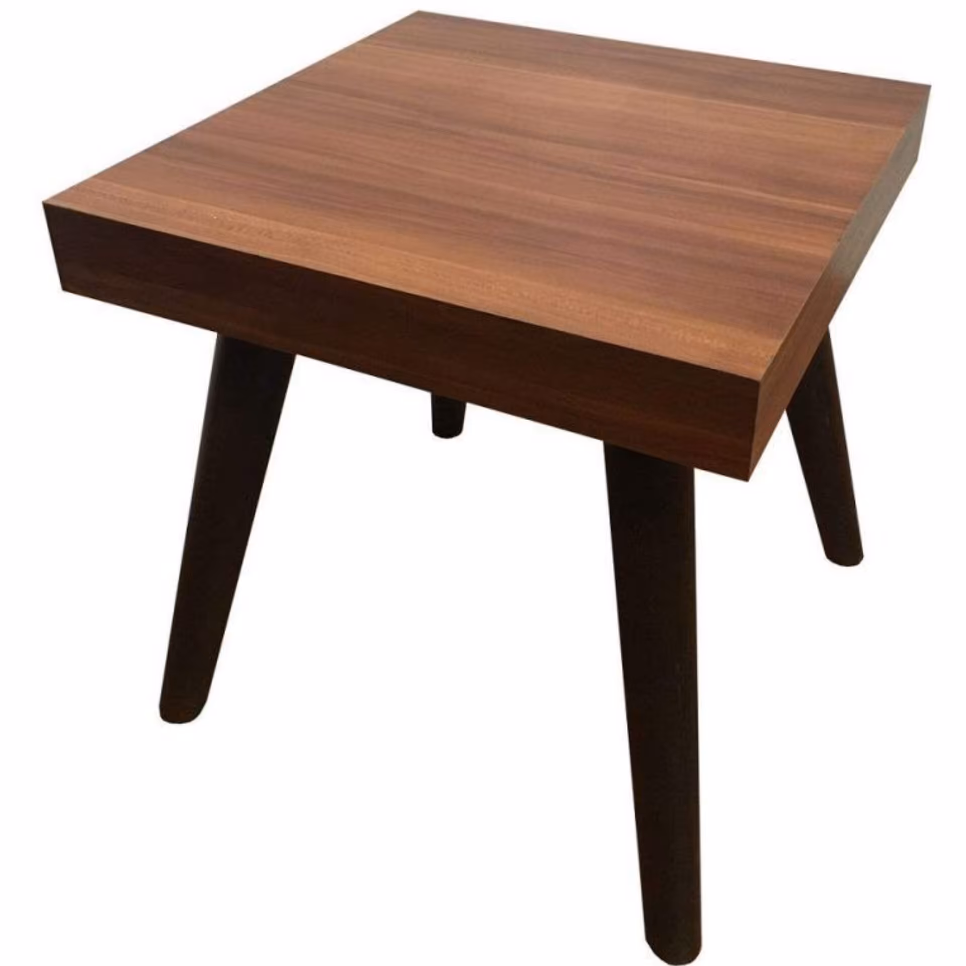 میز عسلی مربعی سایز  40در 40 ارتفاع 40 رنگ سفید و گردویی