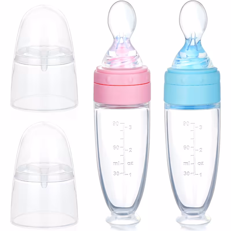 سرلاک خوری قاشق دار سیلیکونی بیبی سیل Babisil