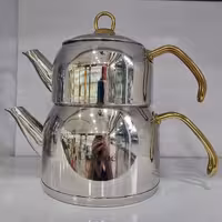 کتری و قوری یونیک اصلی استیل کف چدن 