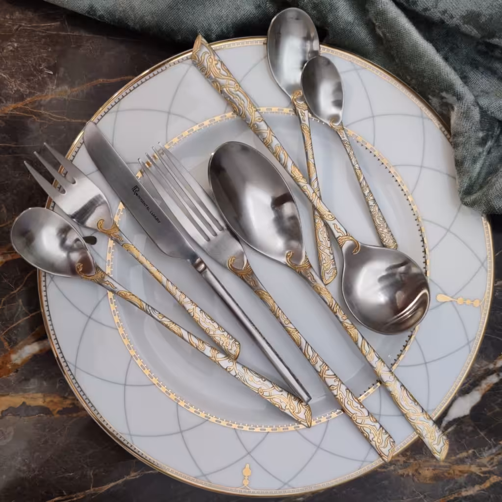 سرویس قاشق و چنگال  نیم طلا 30 نفره رزنتال 151 پارچه کد 7200g