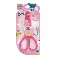 قیچی ریکو تیغه فلزی غلافدار مدل  کوآلا  صورتی