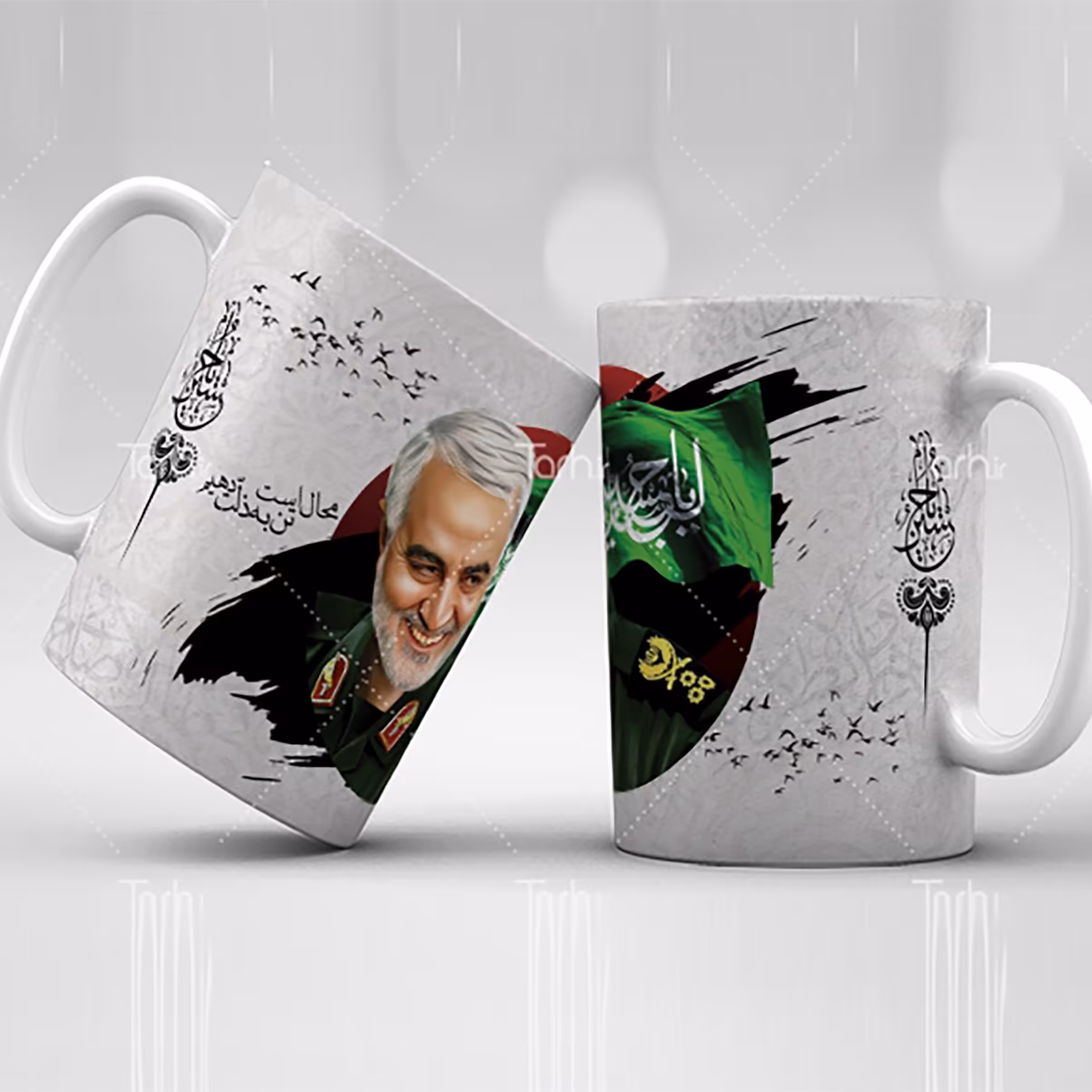 ماگ طرح نام  امام حسین (ع) و موضوعات مرتبط همرا ه با ارسال رایگان کد 33