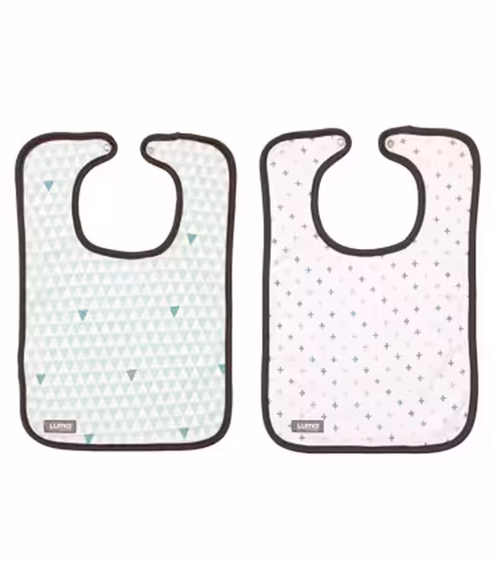 ست دو عددي پيش بند نخی لوما سبز آبی Luma Bib