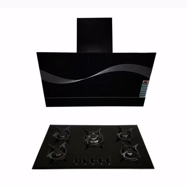 ست هود موتور فلز و گاز شیشه ای مدل GI-123
