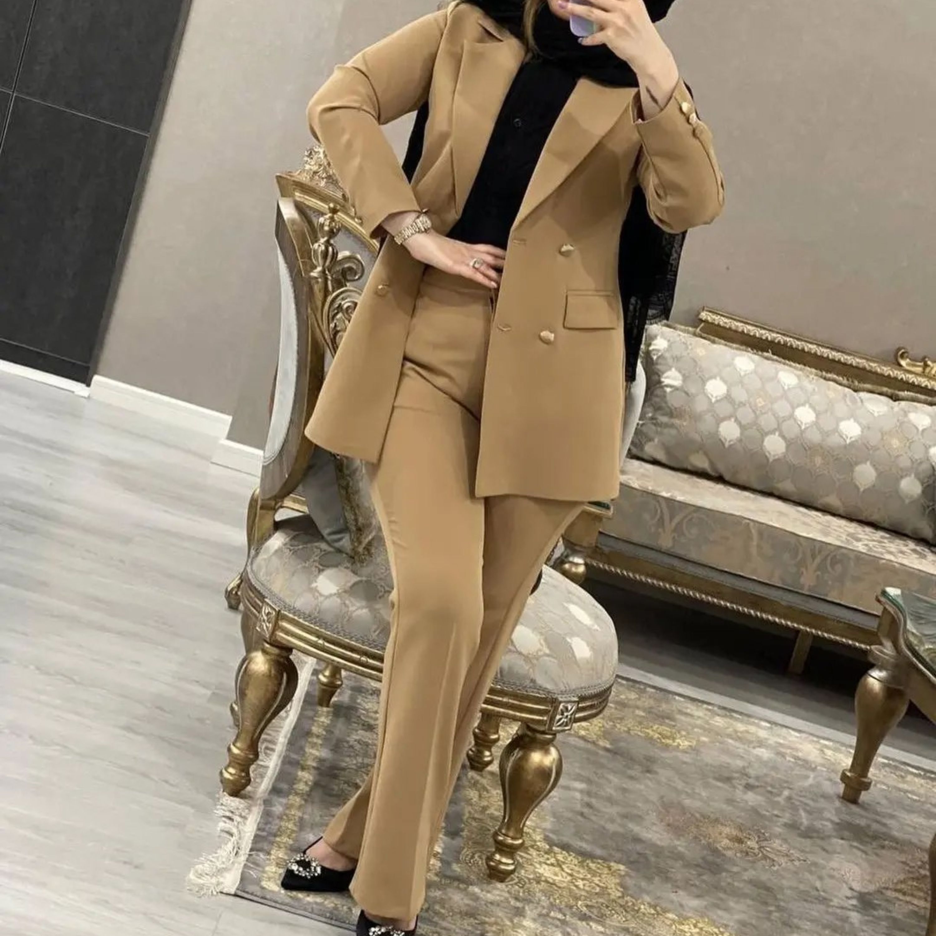 کت شلوار کرپ مازراتی و داخل آستر