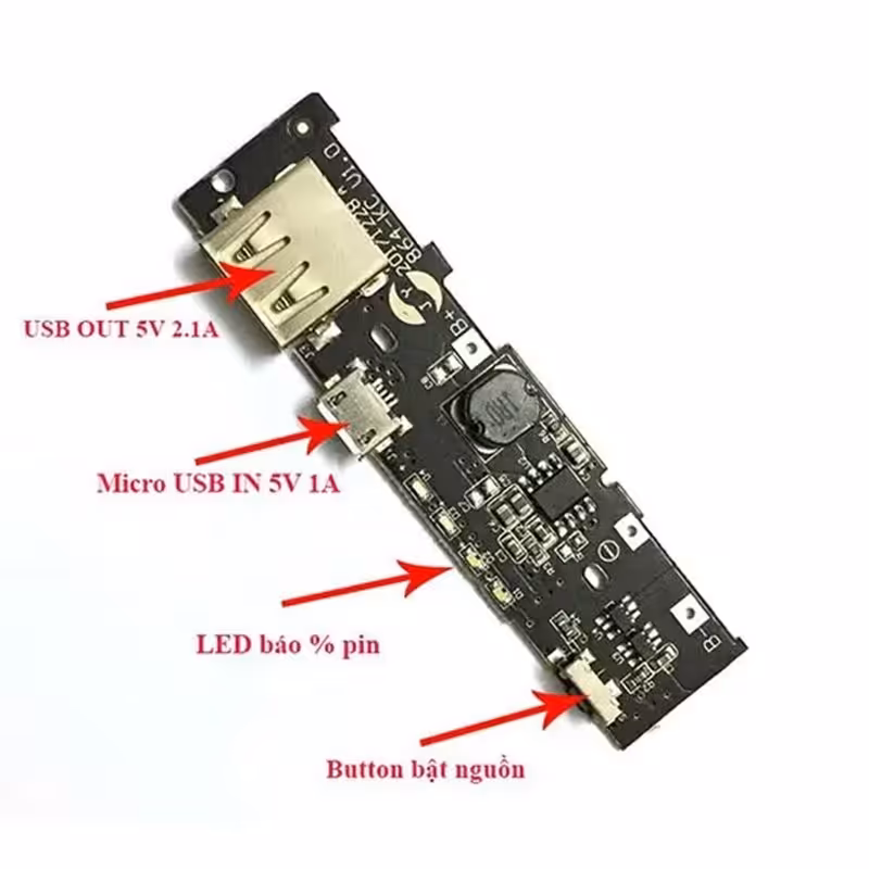 ماژول پاوربانک 2 آمپر خروجی 