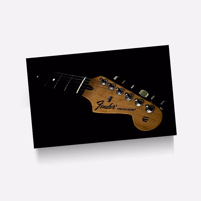 استیکر(برچسب) کارت عابر بانک-طرح گیتار-کد2080-سفارشی