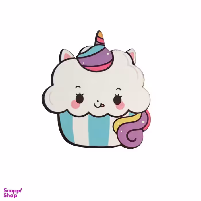 آینه جیبی دست ساز طرح کاپ کیک تپلی