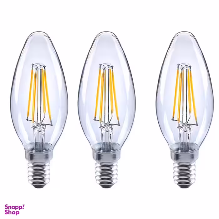 لامپ ال ای دی فیلامنتی 4 وات آاگ مدل FL-C35 پایه E14 بسته 3 عددی