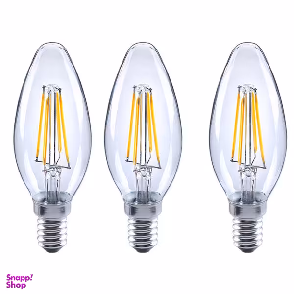 لامپ ال ای دی فیلامنتی 4 وات آاگ مدل FL-C35 پایه E14 بسته 3 عددی