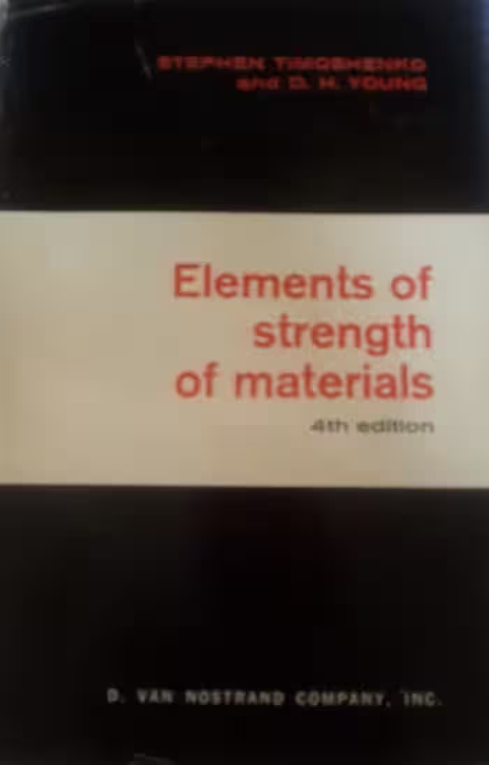 󾕇 دانلود کتاب Elements of Strength of Materials, 4th ed, 1962 - دانلود کتاب های دانشگاهی