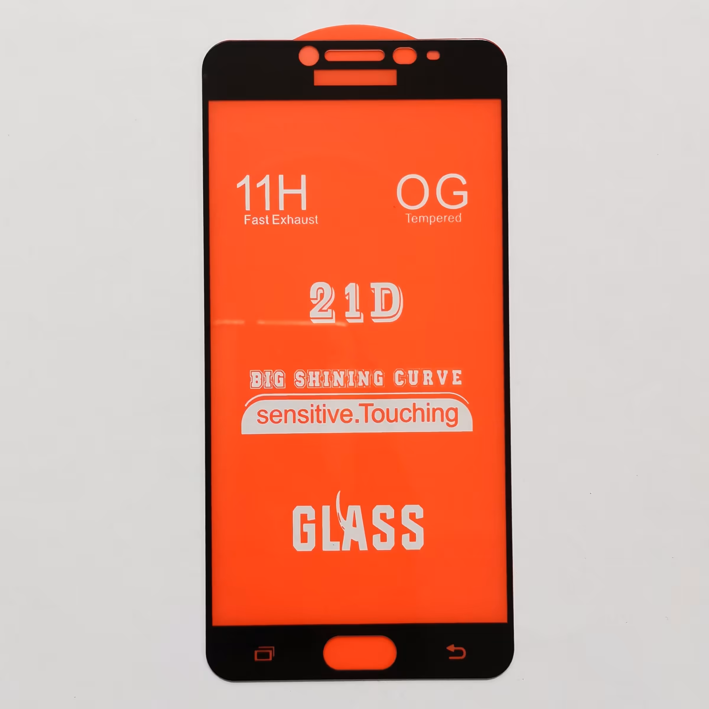 گلس تمام صفحه ضد ضربه مشکی گوشی سامسونگ C5 و C5 pro