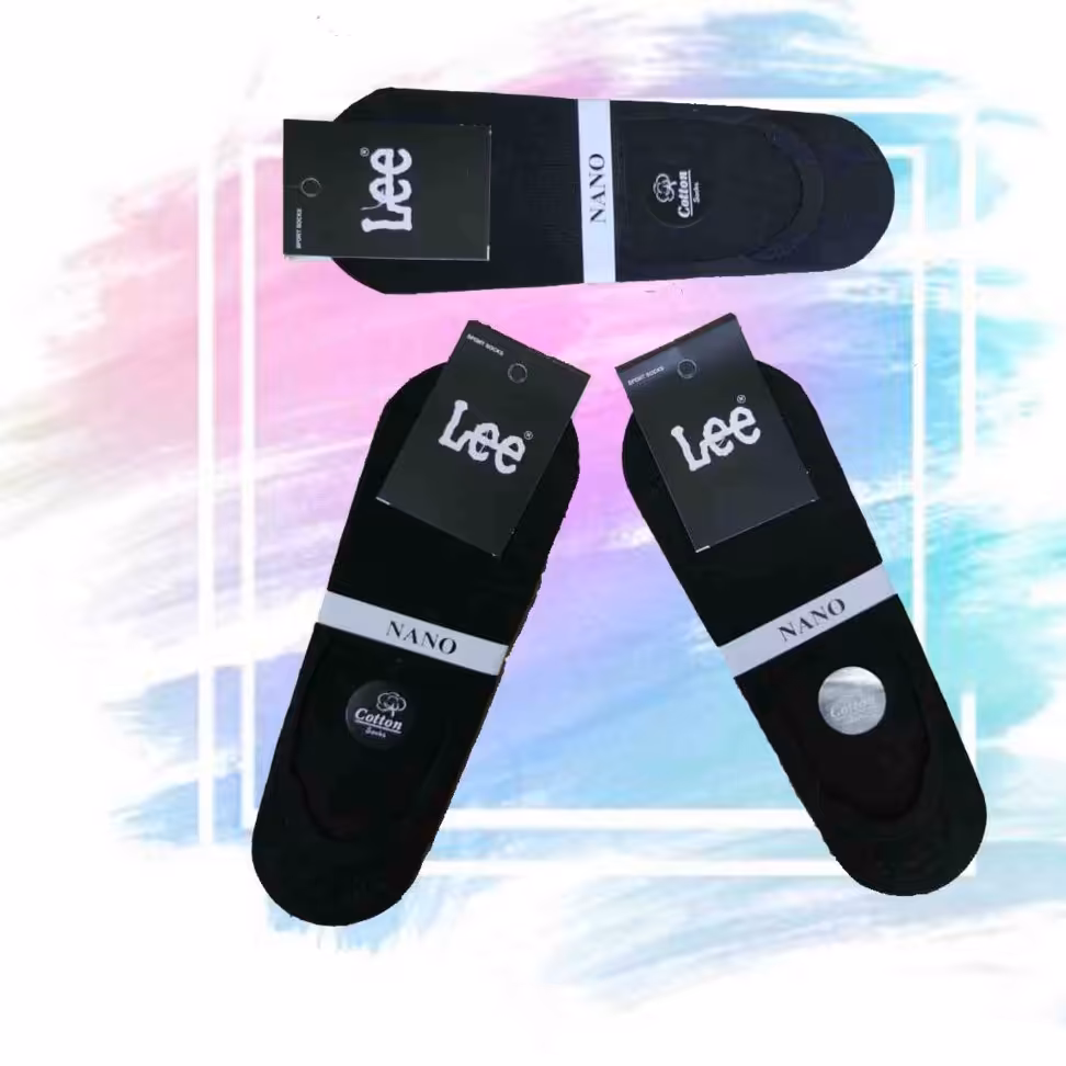 جوراب کالج مشکی لی پک 6 عددی