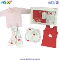 لباس نوزادی 5 تکه جعبه ای برند دانالو طرح CUTE